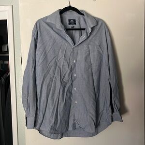 Gray/blue button up